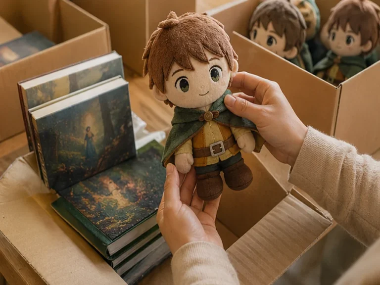 Book character plush prototype approval and packing inspection