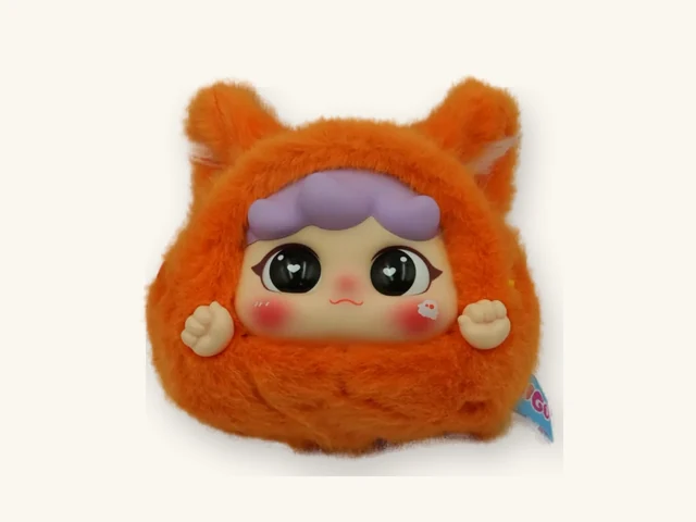Real custom anime plush sample with embroidered details