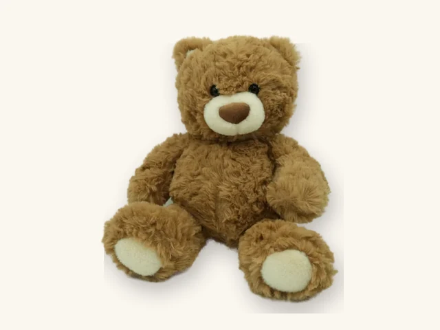 Real large plush toy sample showing oversized custom stuffed animal quality