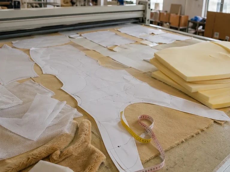 Mascot costume foam pattern and unstuffed plush shell development