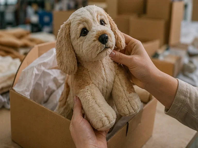 Pet plush prototype approval and shipping box inspection