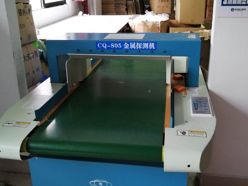 Needle detection machine used for plush safety checks